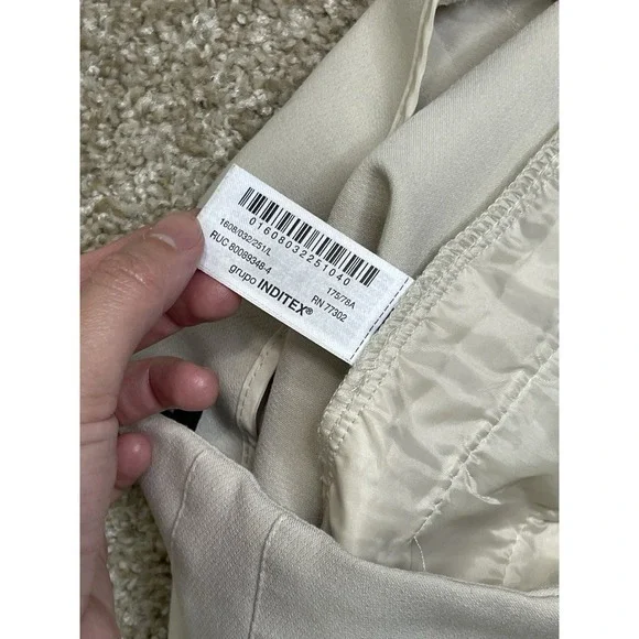 ZARA Pants Beige‎ Size L/30 Womens - Picture 8 of 9